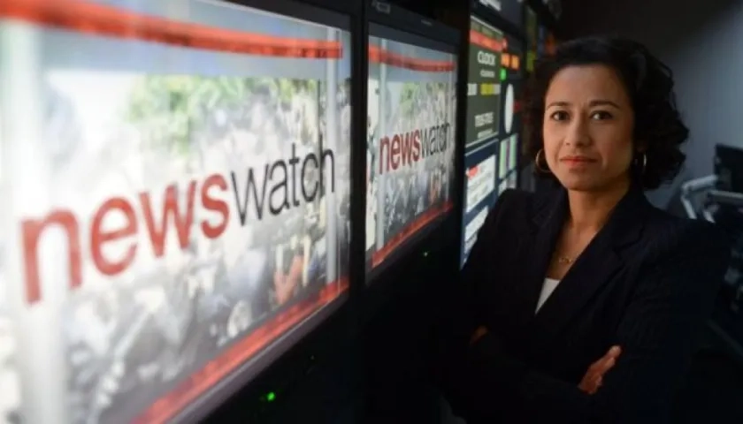 La periodista y presentadora de la BBC, Samira Ahmed.