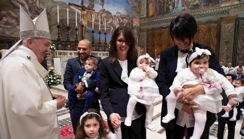 Ceremonia de bautismo.