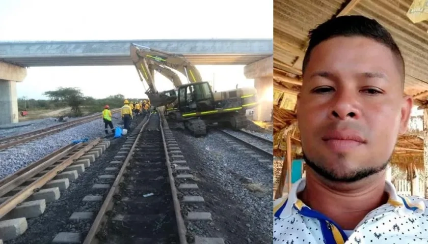 Lugar del accidente y la tercera víctima Jhon Cervantes Bueno.