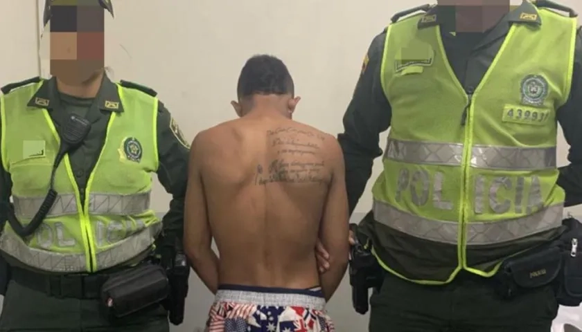 El adolescente aprehendido.