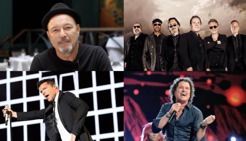 Rubén Blades, UB40, Ricky Martin y Carlos Vives.