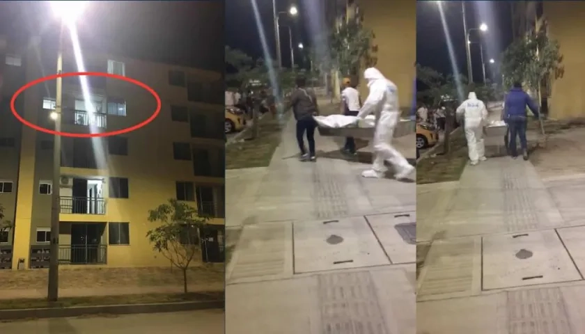 Lugar de los hechos y traslado del cadáver a Medicina Legal.