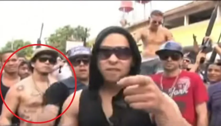 Hugo Enrique González Rico, alias 'Kike' (círculo).