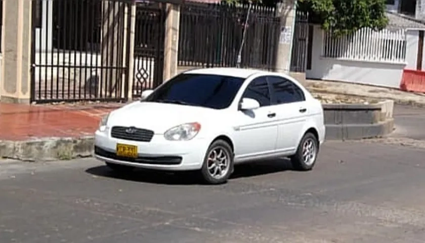 El vehículo robado.