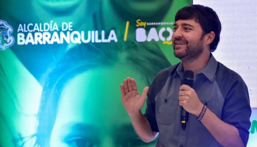 El Alcalde de Barranquilla, Jaime Pumarejo.