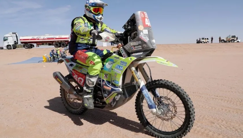 El piloto de motos holandés Edwin Straver.