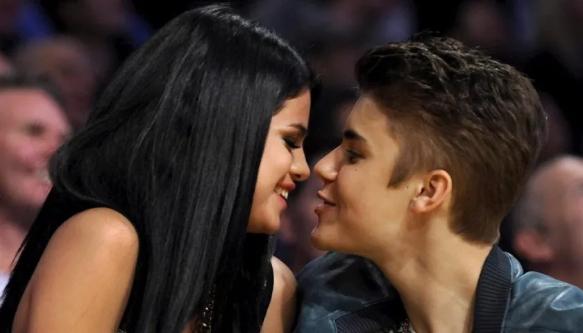 Selena Gomez y Justin Bieber.