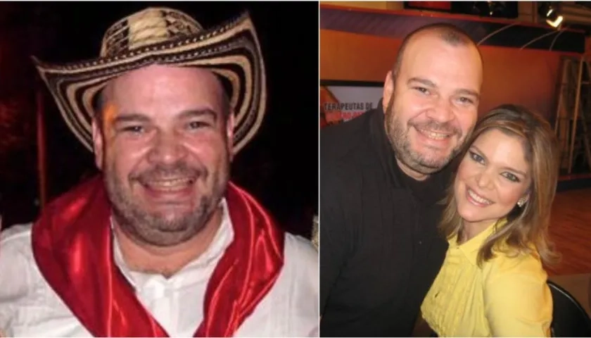 Luis Corcho Olaya, fallecido. En otra foto con su hermana Rosa María Corcho.