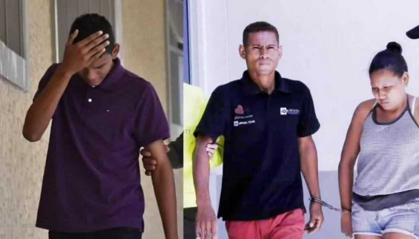 Los tres acusados por la masacre en la finca 'El Gran Chaparral'.