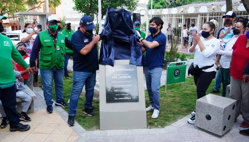 El alcalde Jaime Pumarejo entregó los nuevos escenarios recreativos que beneficiarán a 27.548 habitantes del sector.  