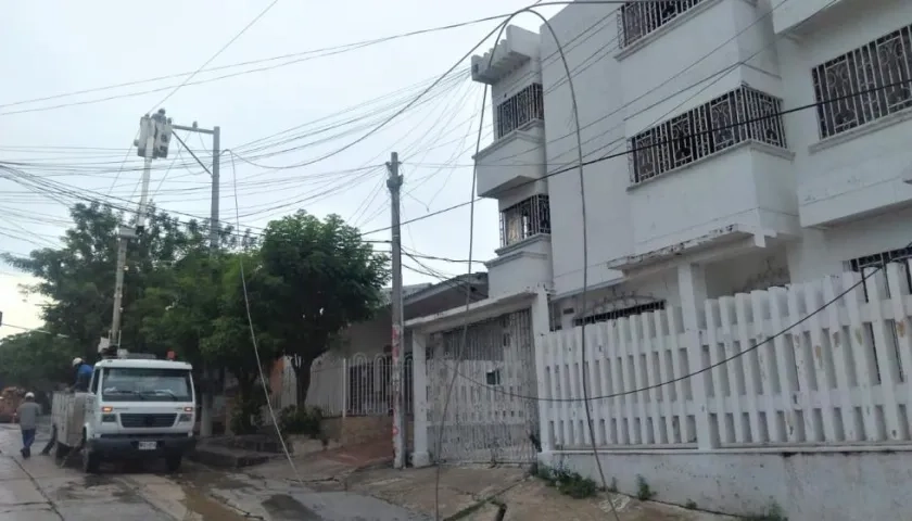 Labores de reparación continúan.