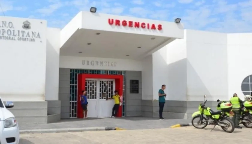 El herido fue atendido en primera instancia en el Camino Santa María. 