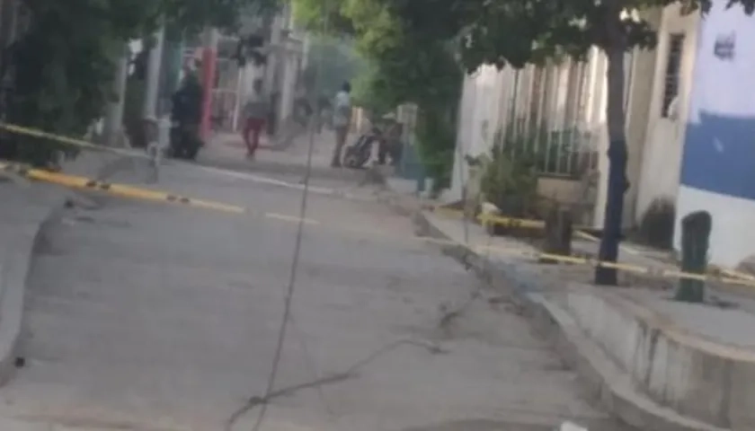 Guaya que le cayó al menor de edad en el barrio Los Ángeles. 