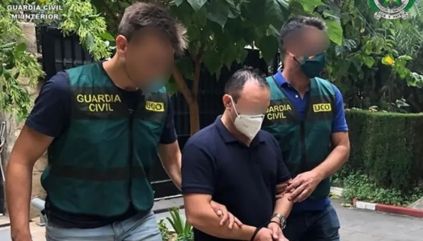 Arresto de la Guardia Civil al expolicía colombiano buscado por homicidio.