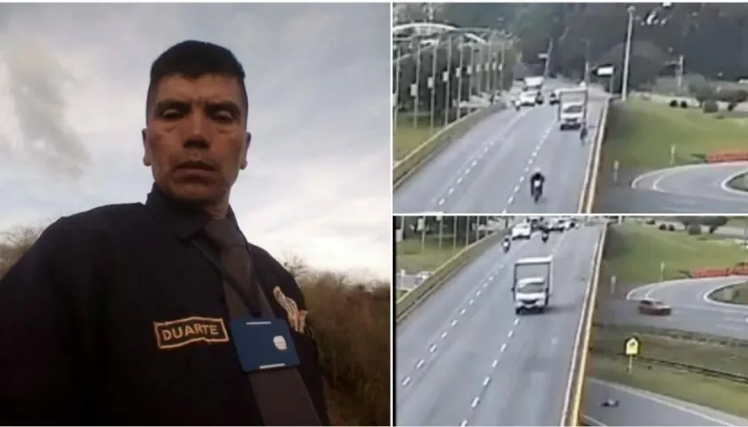 José Antonio Duarte murió arrollado por un furgón en la vía Chía-Bogotá.