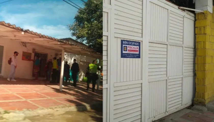 Aviso de extinción de dominio a la residencia del exalcalde Carlos Altahona.