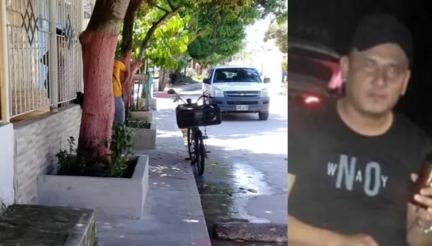 William Enrique Chans Mercado murió encima del sardinel del árbol. 
