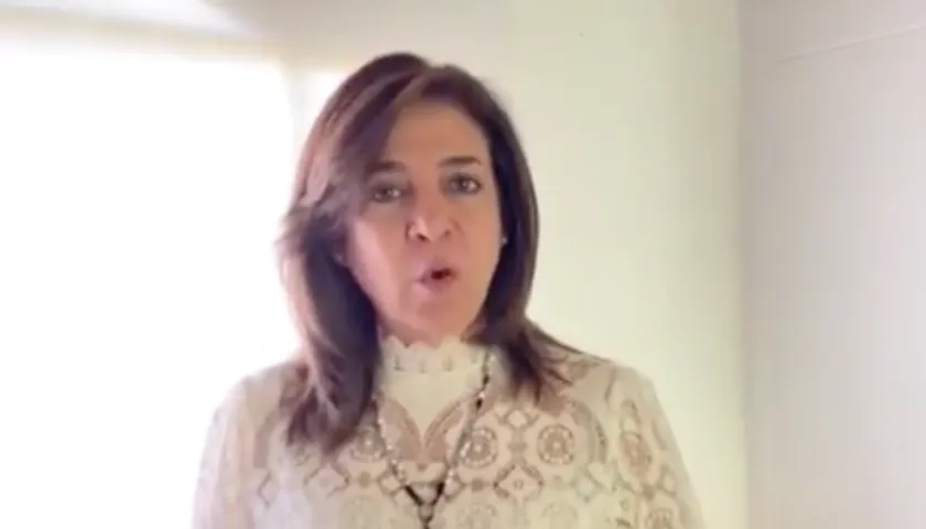 La senadora Milla Romero.