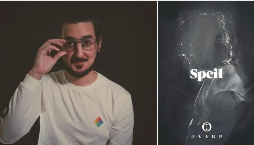 Jaarp y la portada de su EP Speil.
