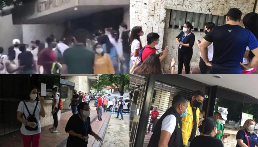 Imágenes del caos que se vivió.