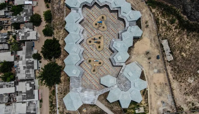 Vista aérea del CDI Juan XXIII, en Malambo.