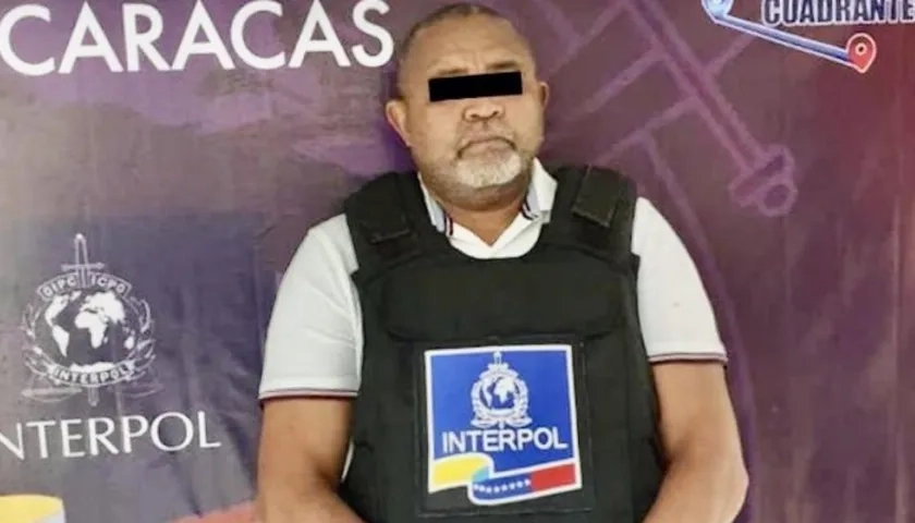 Eustasio Cirilo Córdova, tenía una alerta roja de la Interpol.