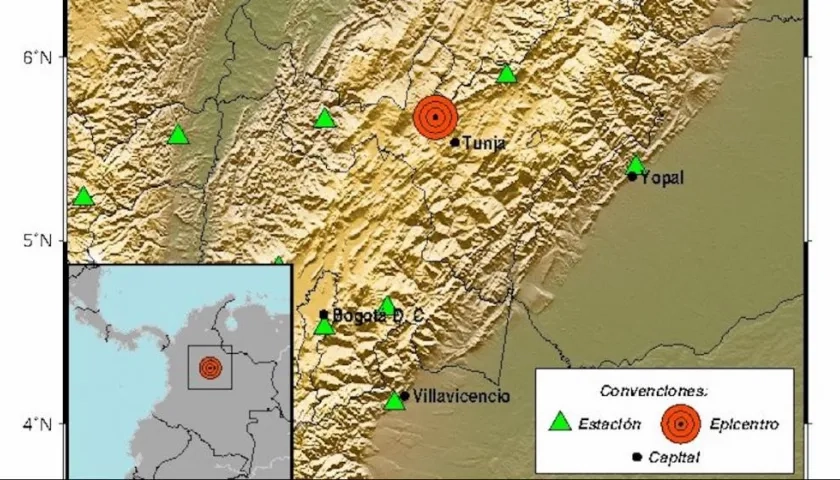 Sismo en Boyacá.