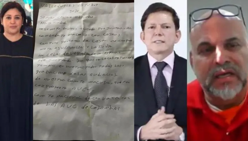 Cecilia Olivalle, el panfleto, MinJusticia y Salvatore Mancuso.