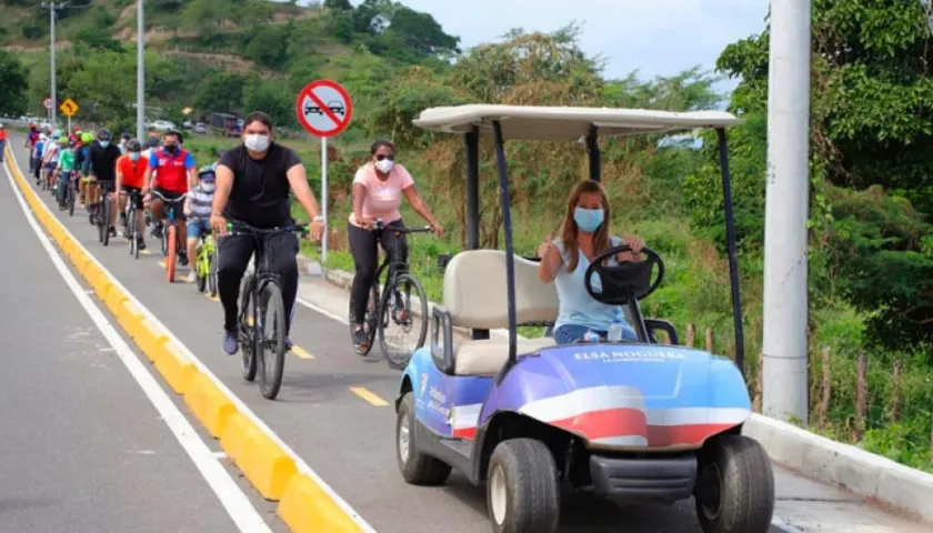 La ciclorruta consta de 15 kilómetros.