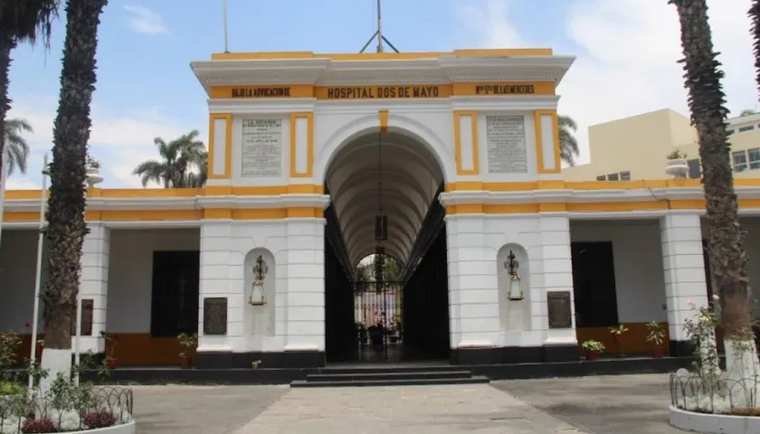 El Hospital Dos de Mayo en Lima, donde falleció la menor.