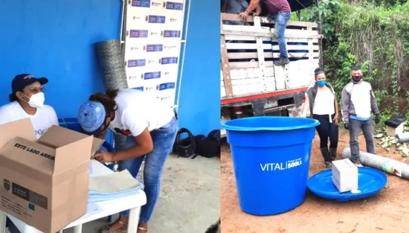 Materales e insumos entregados a 'Familias en su Tierra'.