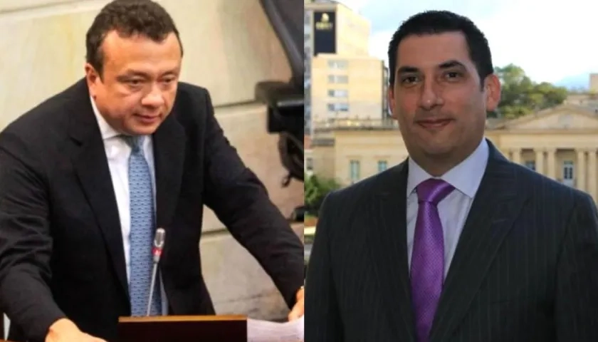 Los senadores Eduardo Pulgar Daza y Luis Eduardo Diaz Granados.