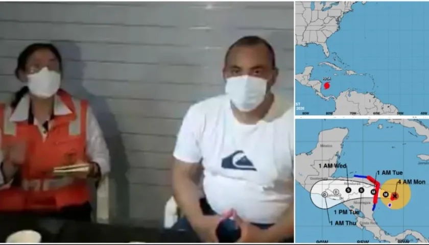 Directora del Ideam, Yolanda González, y Alcalde de Providencia, Jorge Gori Hoocker.