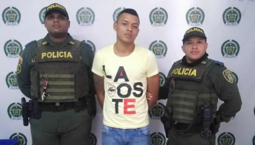 Osman Blanco Finamore cuando fue capturado en agosto del 2019.