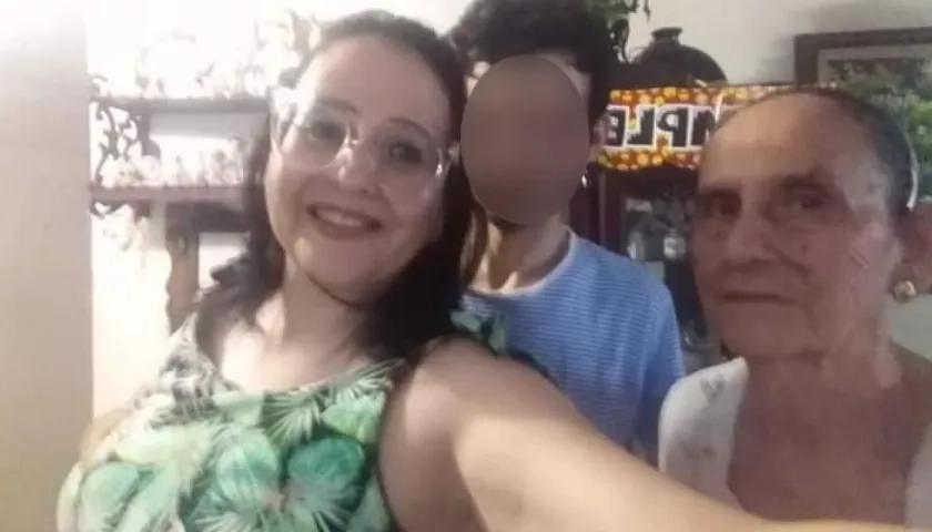 María Isabel y su madre