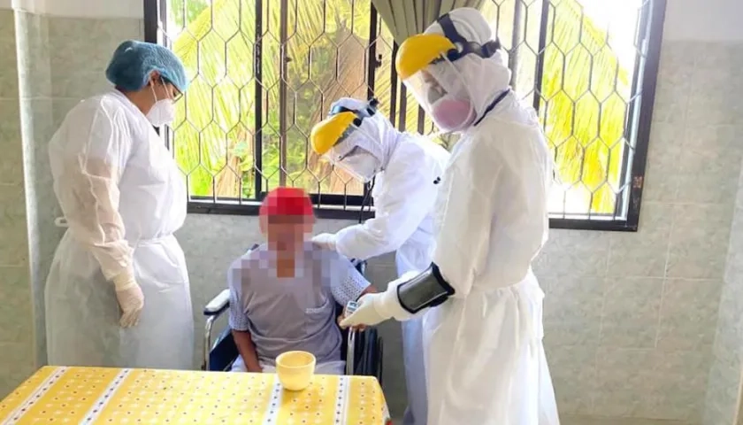 Atención de la Secretaría de Salud en el Hogar Geriátrico.