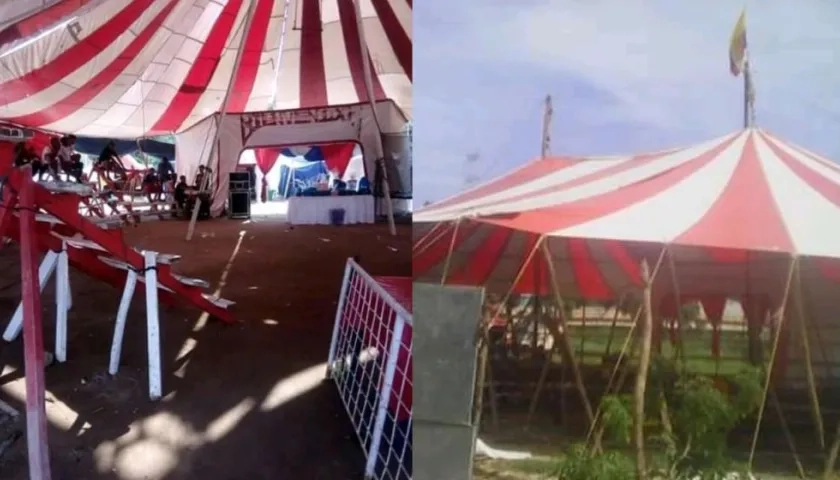 Imágenes del Circo del Sol de la familia Pérez.