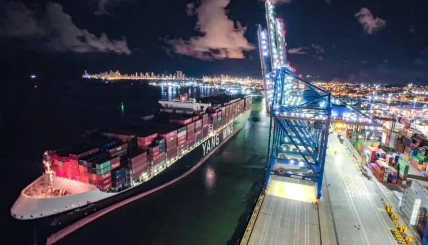 La embarcación en el puerto de Cartagena.