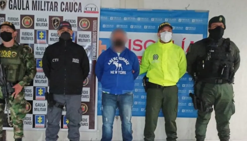 Este hombre será presentado ante un juez en Popayán.