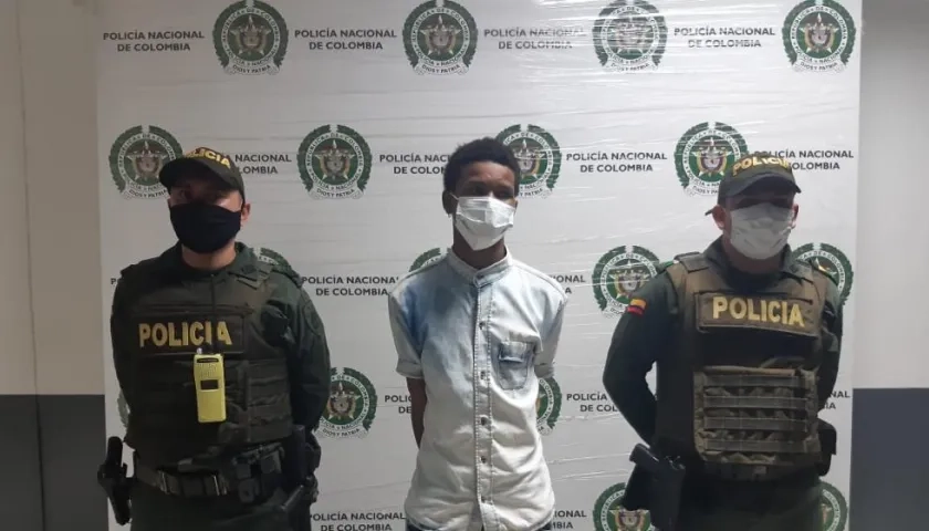 Marlon David Julio Payares fue capturado por la Policía en Cartagena. 