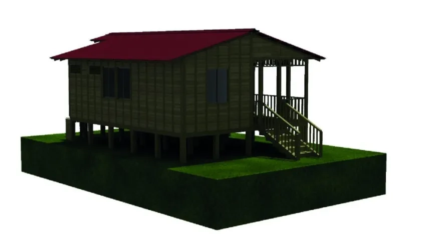 Modelo de casas que la Organización Ardila Lülle.
