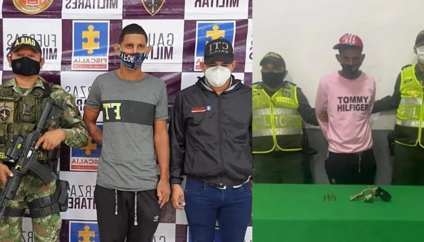 Bladimir Pérez Valle cuando fue capturado por extorsión y cuando lo privaron de su libertad por hurto. 