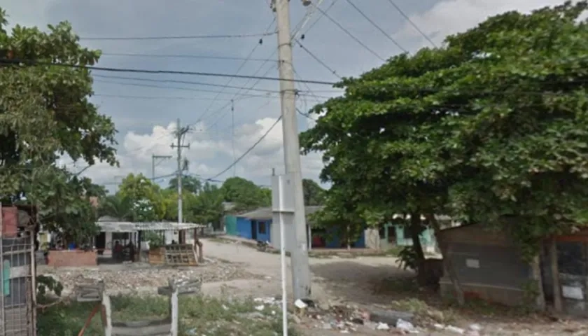 Sector del barrio La Chinita donde ocurrió el crimen. 