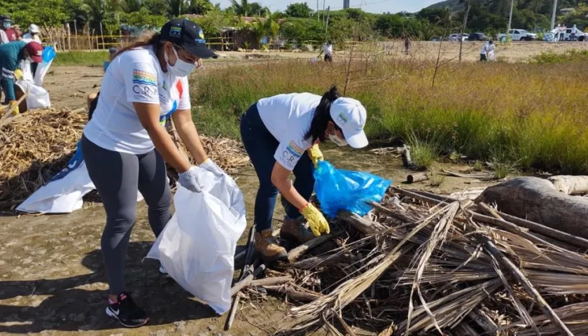 Recolección de basuras en Puerto Colombia