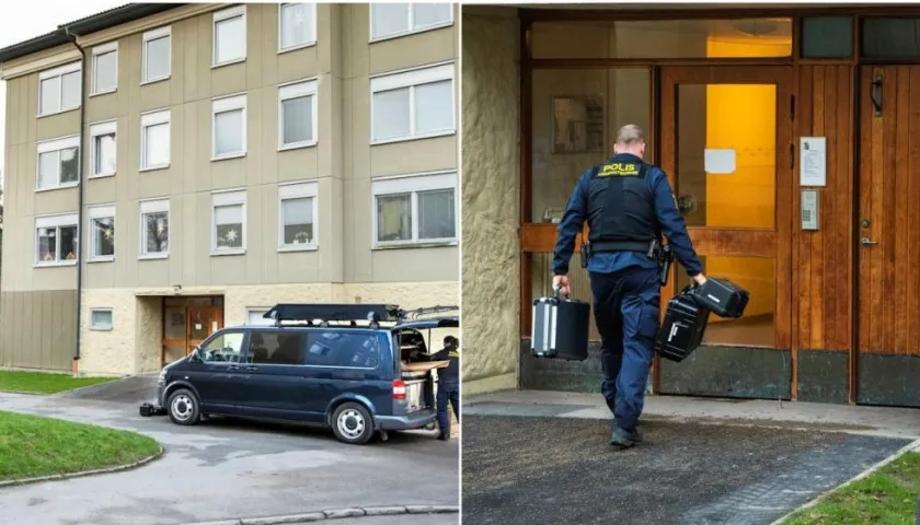 Edificio en Suecia donde madre mantuvo en cautiverio a su hijo.