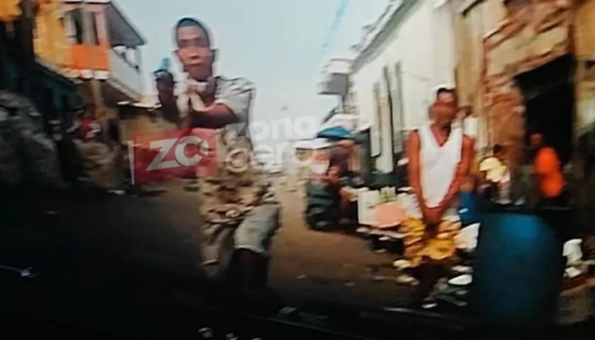 Momento en que ocurrió el asalto en la que resultó abatido Luis Enrique Ospino Tapia.