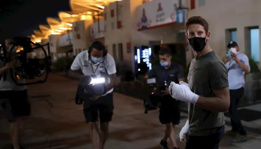 El piloto francés Romain Grosjean.