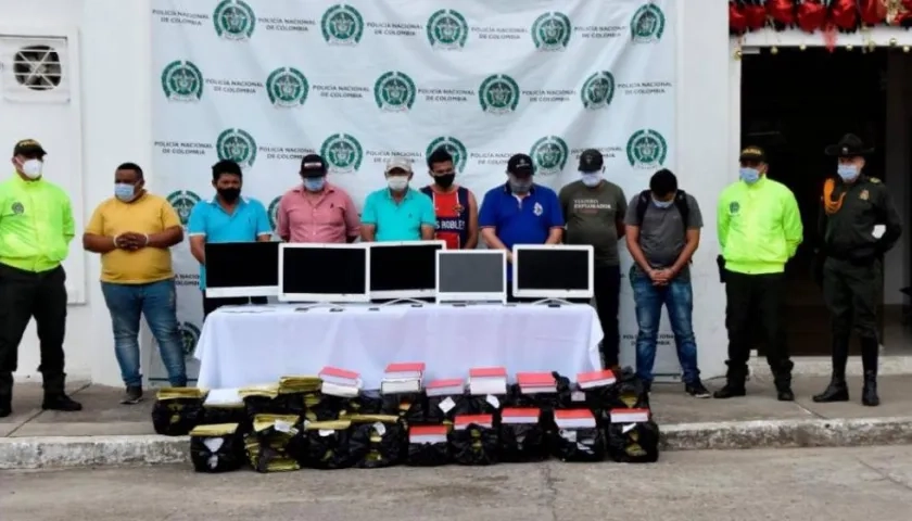 Las capturas fueron realizadas por la Policía. 