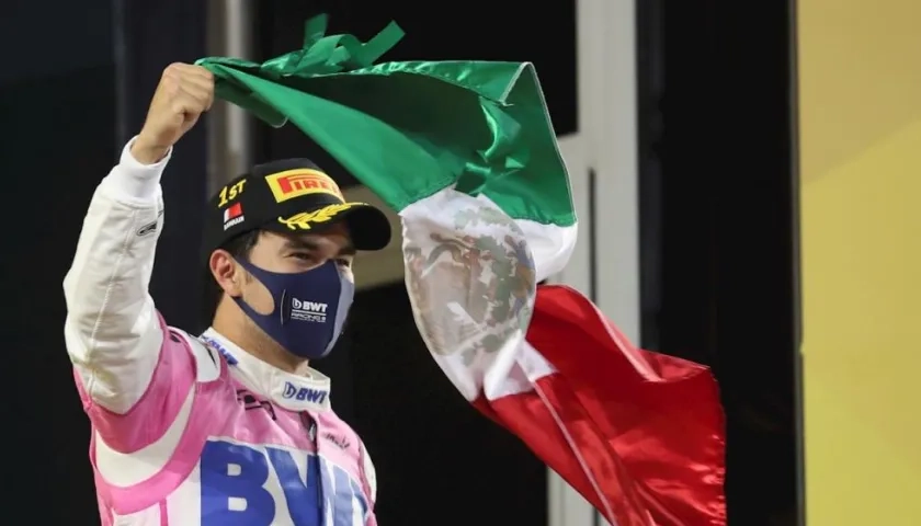 Sergio Pérez, corredor de la F1. 