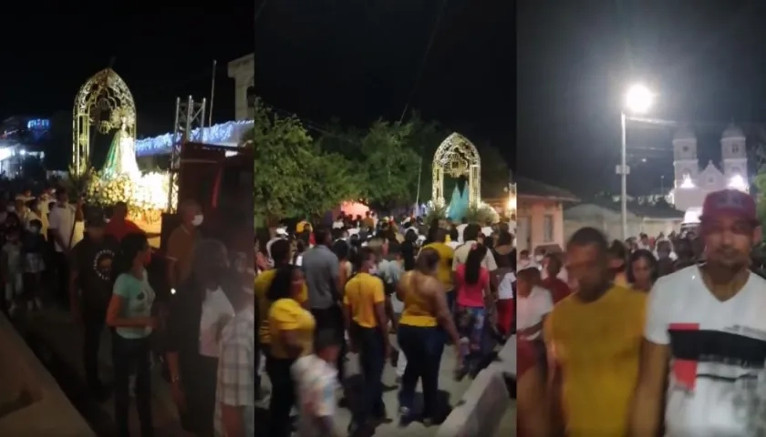 Imágenes de la procesión.